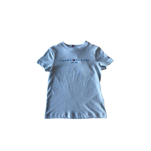 CAMISETA TOMMY KIDS MAS U ESSENTIAL TEE AZUL CLARO