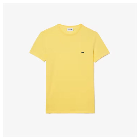 CAMISETA LACOSTE MC MASC BASICA 107 AMARELO