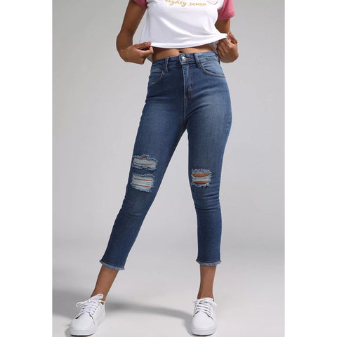 CALCA JEANS FEM AEROPOSTALE JEANS MEDIO