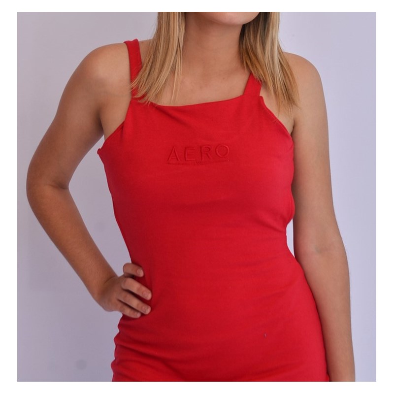 VESTIDO MC FEMININO AEROPOSTALE VERMELHO VERMELHO