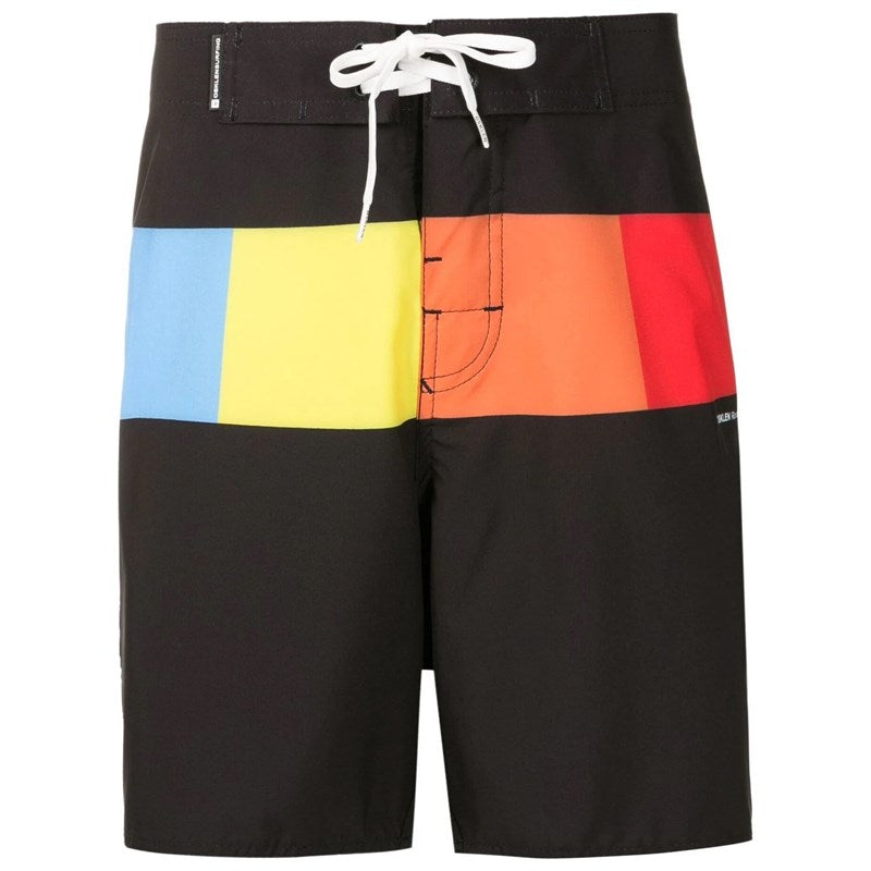 BERMUDA OSKLEN MAS SURF MIXED SQUARES PRETO