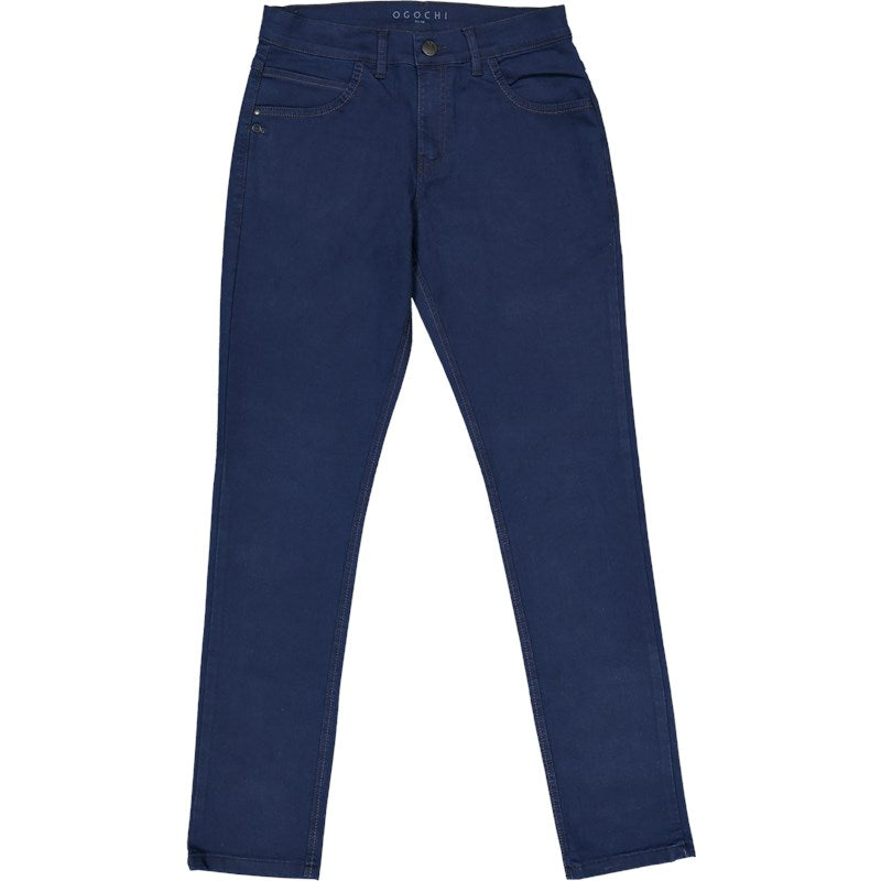 CALCA JEANS OGOCHI MASC ESSENC SLIM 7003 AZUL ESCURO