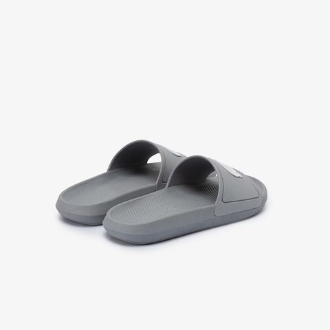 CHINELO LACOSTE MAS SLIDE HOMME CINZA CINZA