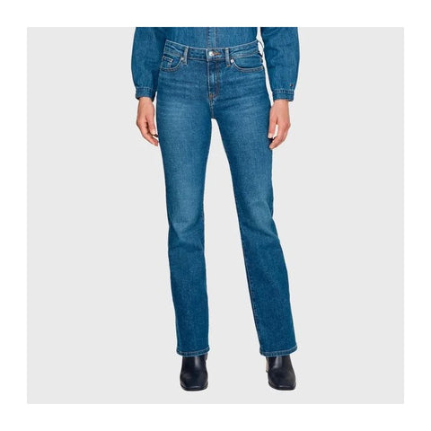 CALCA TOMMY FEM BOOTCUT RW PATY TH1A5 AZ AZUL MEDIO