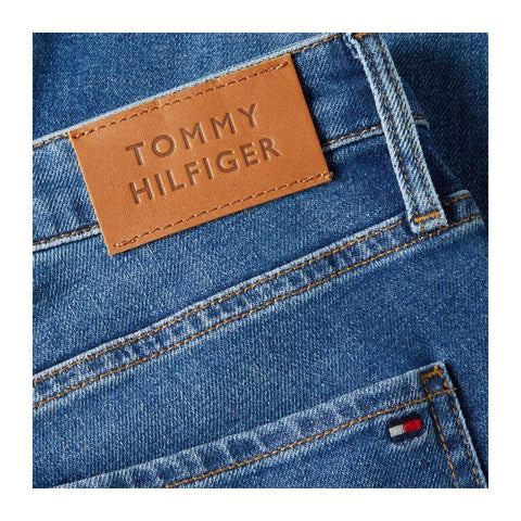 CALCA TOMMY FEM BOOTCUT RW PATY TH1A5 AZ AZUL MEDIO