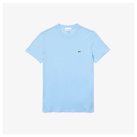 CAMISETA LACOSTE MC MASC BASICA HBP AZUL CLARO