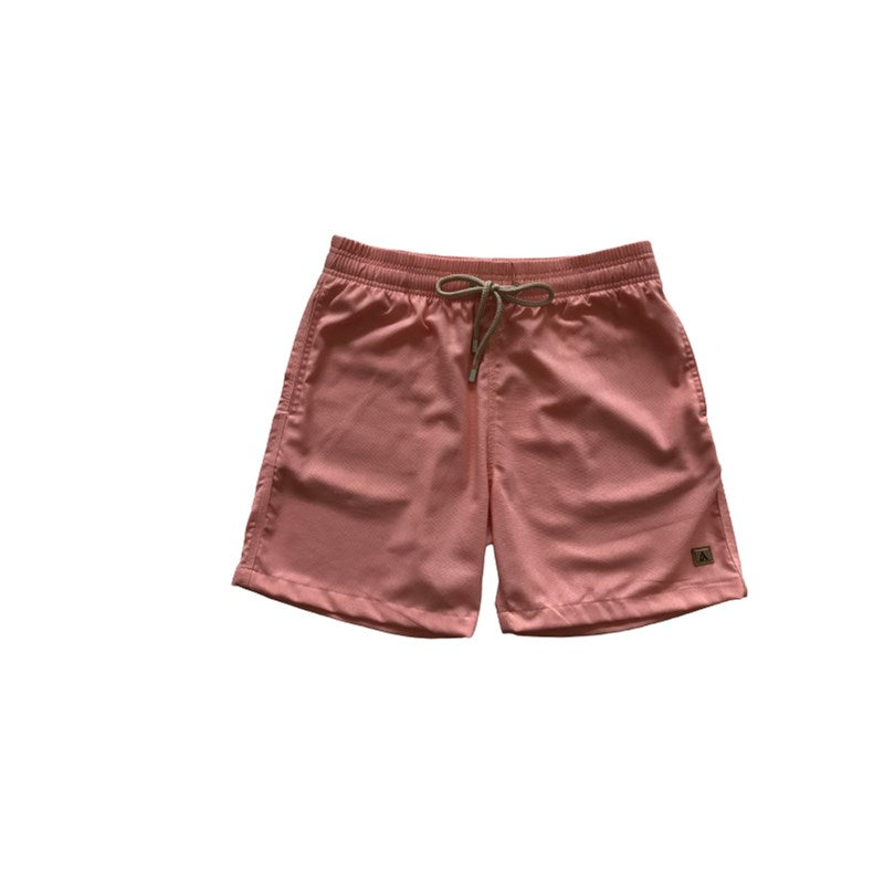 SHORT LINHO MASC LISO SALMAO