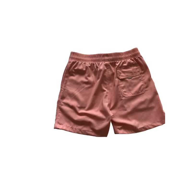 SHORT LINHO MASC LISO SALMAO