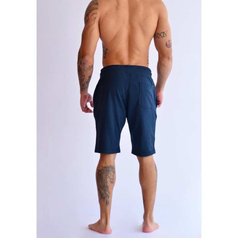 BERMUDA MOLETOM MASCULINA AEROPOSTALE MA MARINHO