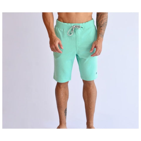 BERMUDA MOLETOM MASCULINA AEROPOSTALE VE VERDE CLARO