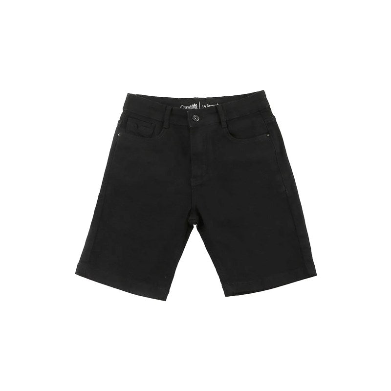 BERMUDA MASC SARJA CRAWLING - 10/16 PRETO