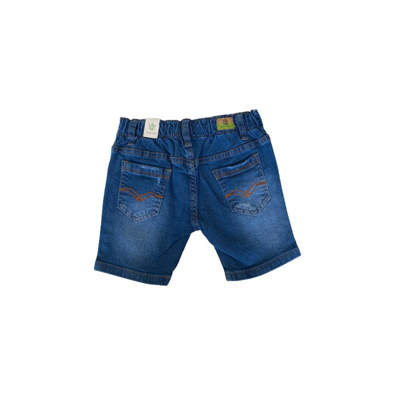 BERMUDA MASC COS MEIO ELAST CRAWLING - 1 AZUL MEDIO