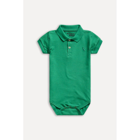 BODY POLO RESERVA MINI BB MC PIQUET VERD VERDE BANDEIRA