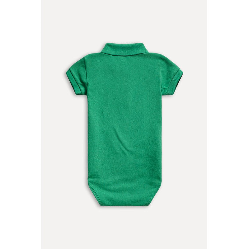 BODY POLO RESERVA MINI BB MC PIQUET VERD VERDE BANDEIRA