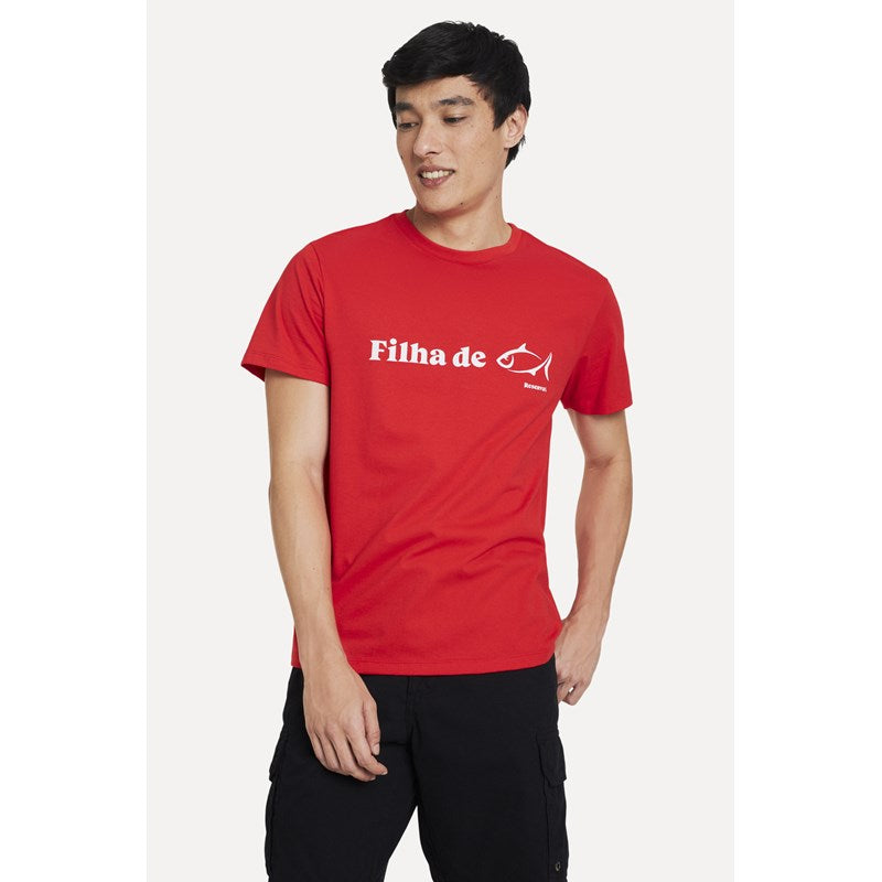 CAMISETA RESERVA PAIS EST FILHA DE PEIXE VERMELHO