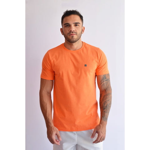 CAMISETA BASICA MASC BRENDON LARANJA LARANJA