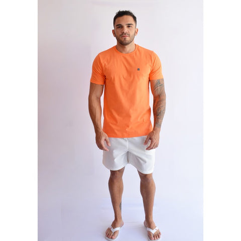 CAMISETA BASICA MASC BRENDON LARANJA LARANJA