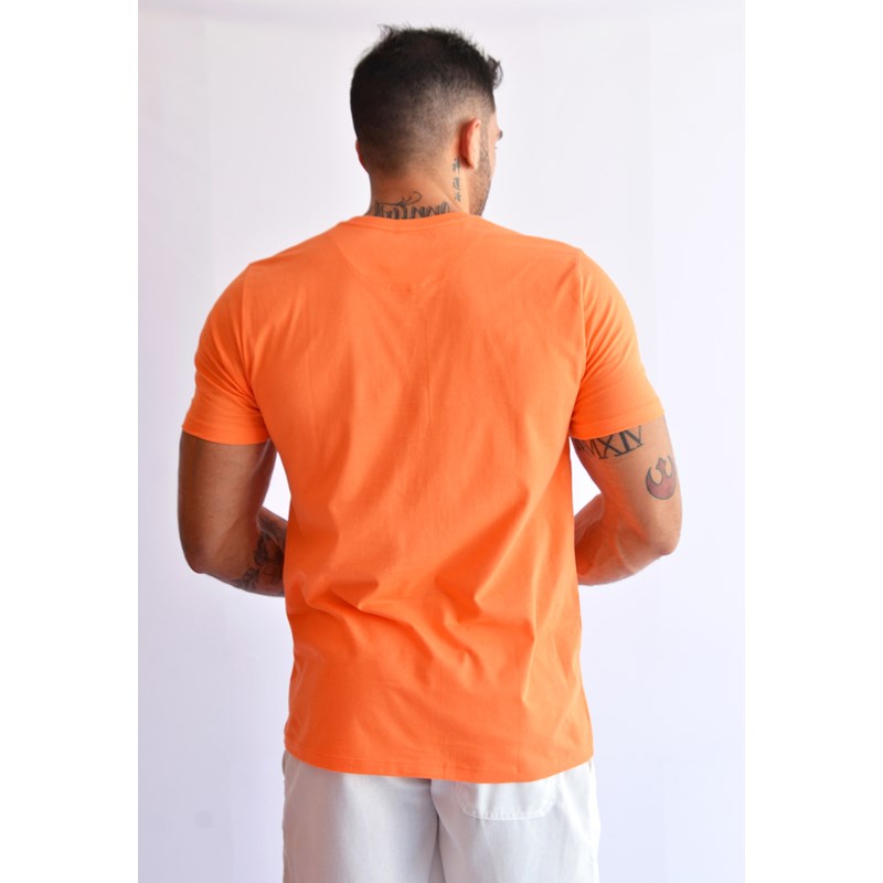 CAMISETA BASICA MASC BRENDON LARANJA LARANJA