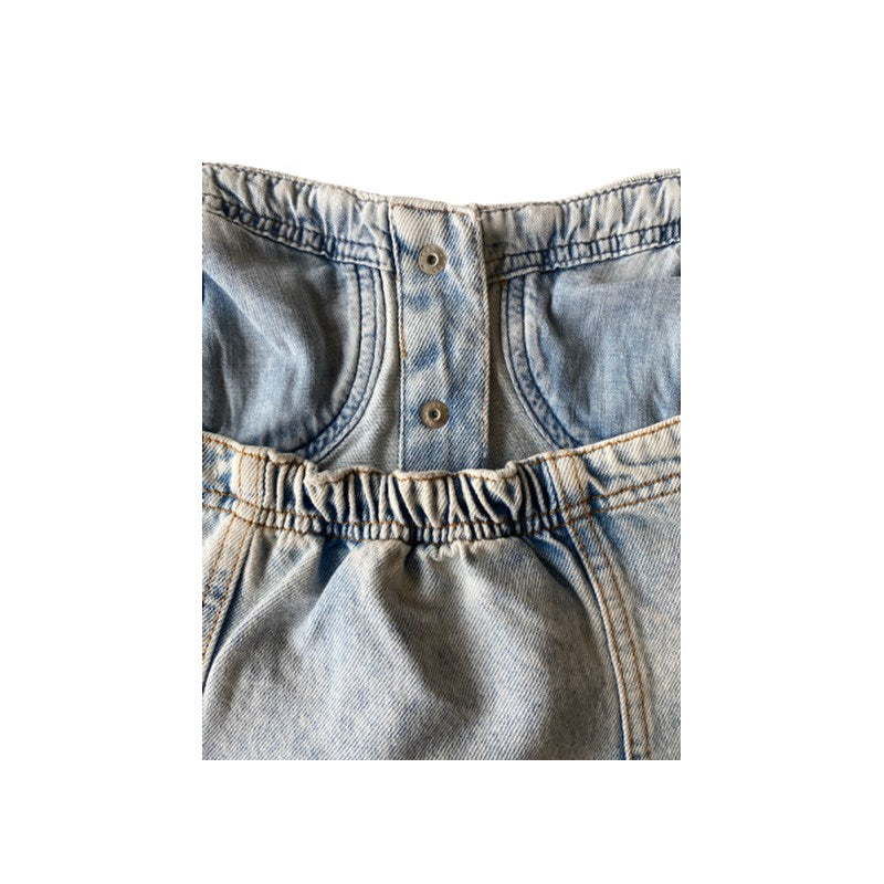 CORSET CKJ FEM JEANS BOTOES VISTA AZUL C AZUL CLARO