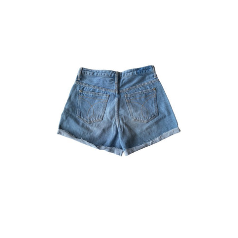 SHORTS CKJ FEM JEANS CINTURA ALTA RECYCK AZUL CLARO