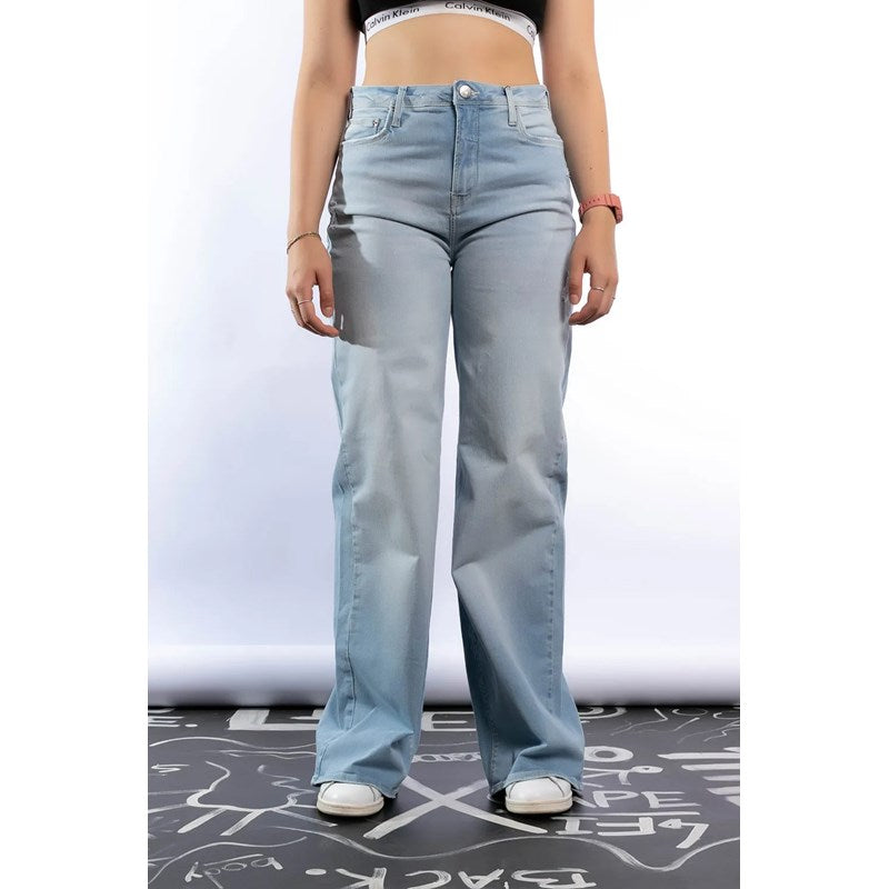 CALCA CKJ FEM JEANS NEW FLARE PEQ PUIDOS AZUL CLARO