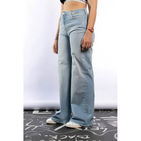 CALCA CKJ FEM JEANS NEW FLARE PEQ PUIDOS AZUL CLARO