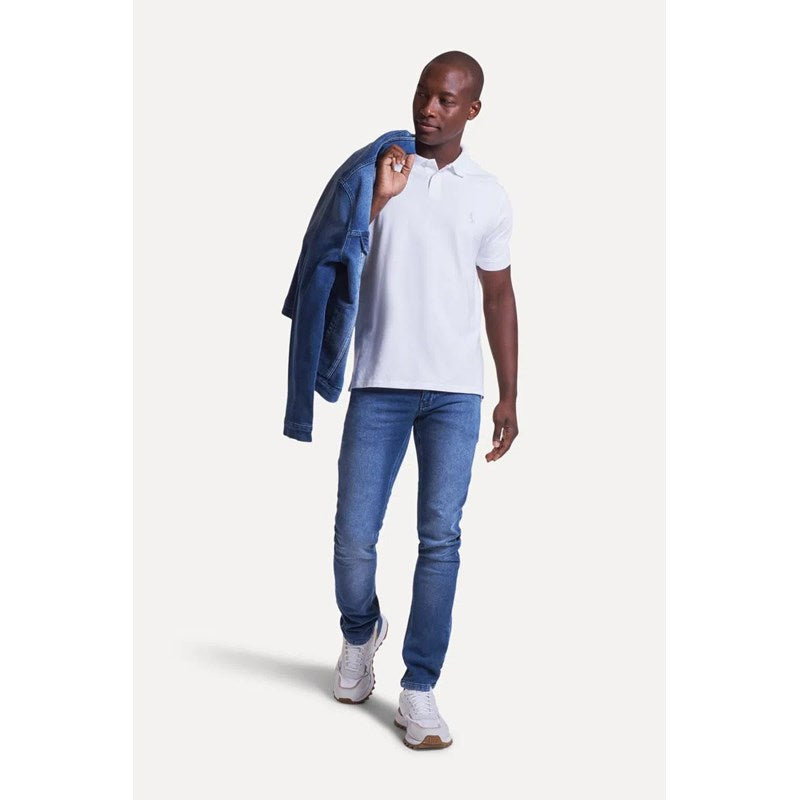 POLO RESERVA MAS PIMA PIQUET BRANCO