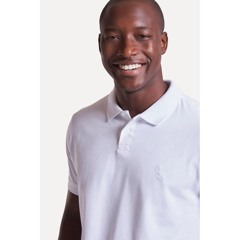POLO RESERVA MAS PIMA PIQUET BRANCO