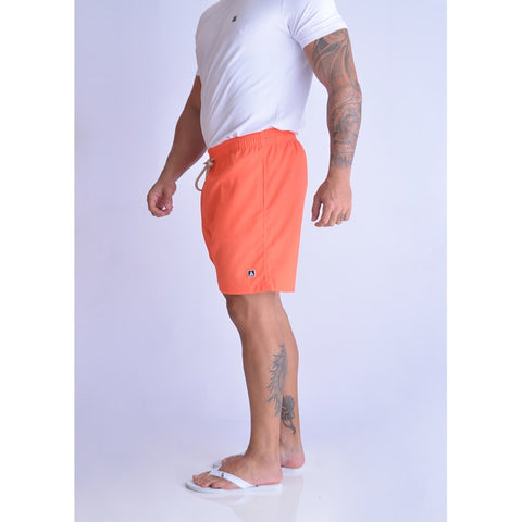 SHORT LINHO MASC LISO CORAL CORAL