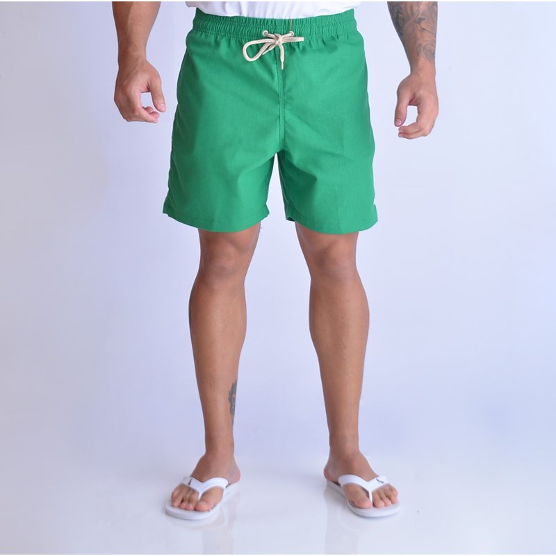 SHORT LINHO MASC LISO VERDE BANDEIRA VERDE BANDEIRA