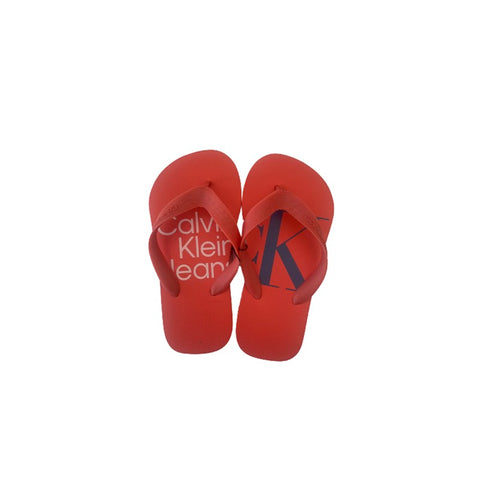 CHINELO CKJ MAS KIDS SILK LOGO BASICO CO MELANCIA