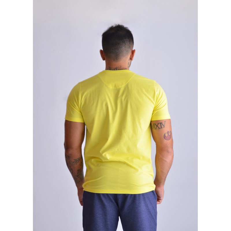 CAMISETA BASICA MASC BRENDON AMARELO GEM AMARELO GEMA