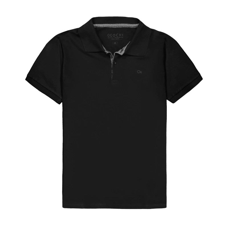 POLO OGOCHI KIDS MC ESSENCIAL LISA 0005 PRETO