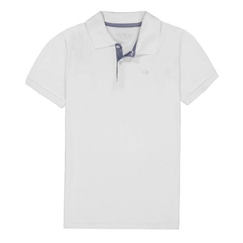 POLO OGOCHI KIDS MC ESSENCIAL LISA 0001 BRANCO