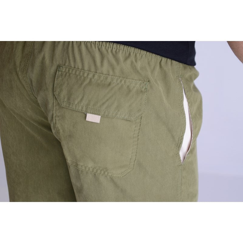 BERMUDA TACTEL PELETIZADO LISO MIL KHAKI MILITAR