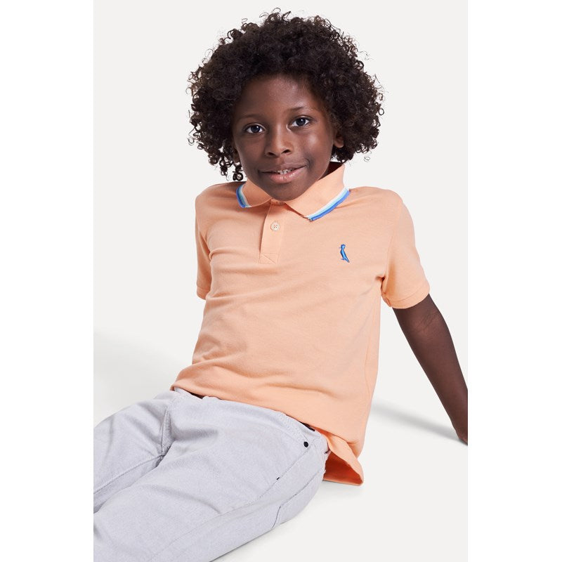 POLO RESERVA MINI PIQUET 3 FRISOS LARANJ LARANJA BERGAMOTA