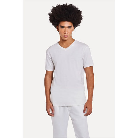 CAMISETA MC MASC GOLA V SIMPLES OFF WHIT OFF WHITE