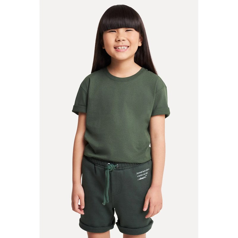 CAMISETA MC MASC MINI SIMPLES VERDE MUSG VERDE MUSGO