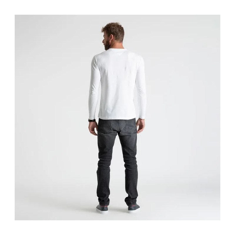 CAMISETA TOMMY MAS ML STRETCH SLIM LONG BRANCO