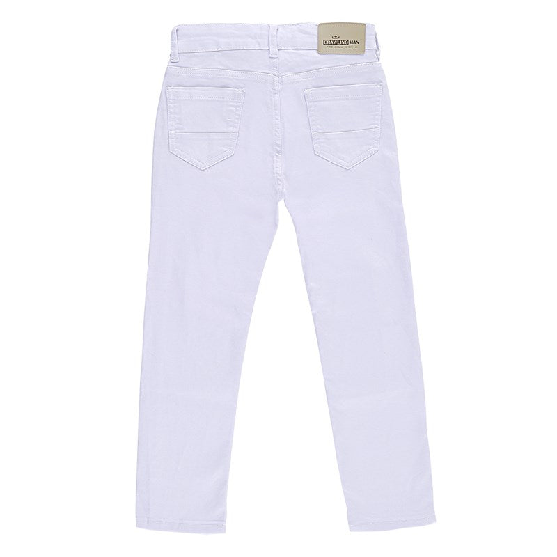 CALCA MASC SKINNY CRAWLING - 4/8 BRANCO