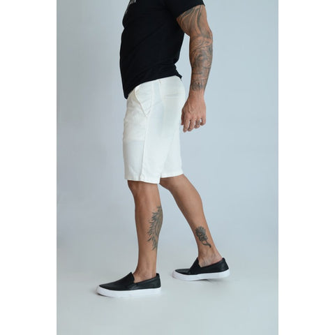 BERMUDA ARAMIS CHINO COLOR NOVA ESSENCIA OFF WHITE