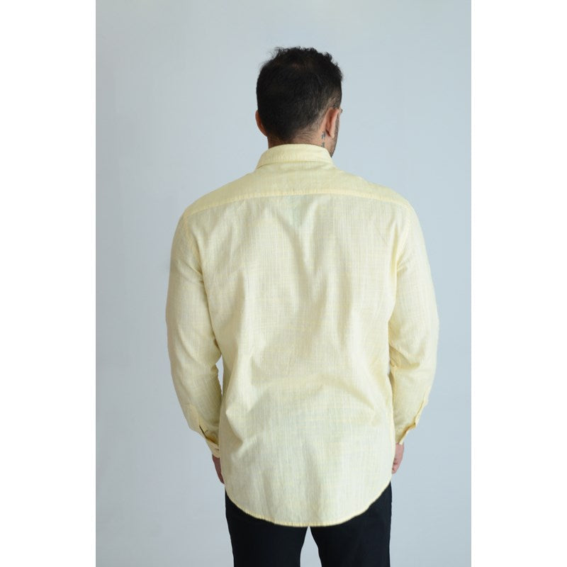 CAMISA ARAMIS ML REG ALG E LINHO LTS FIN AMARELO CLARO