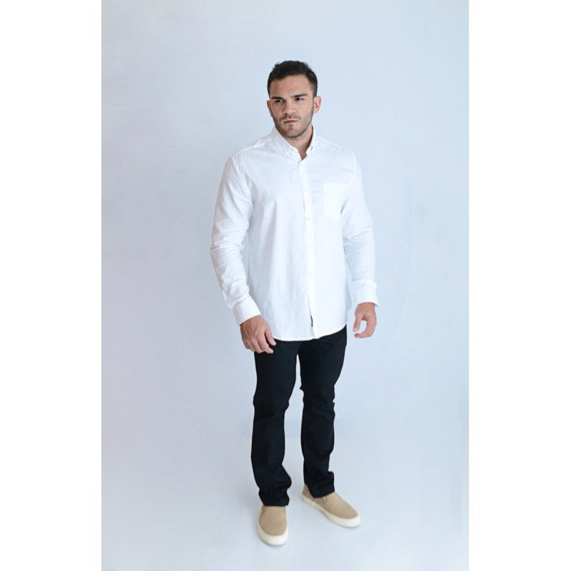 CAMISA ARAMIS ML REG BUTTON DOWN OXFORD BRANCO