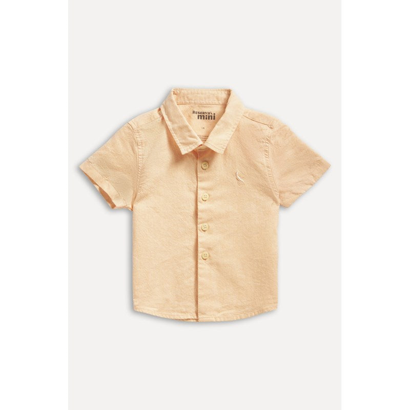 CAMISA RESERVA BB MINI OXFORD MC LARANJA LARANJA BERGAMOTA