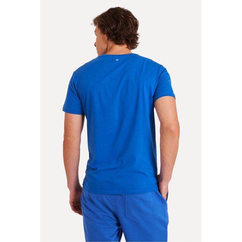 CAMISETA MC MASC GOLA V SIMPLES AZUL ROY AZUL ROYAL