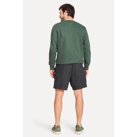 BERMUDA MASC ELASTICO COMEMORAR SIMPLES VERDE ESCURO