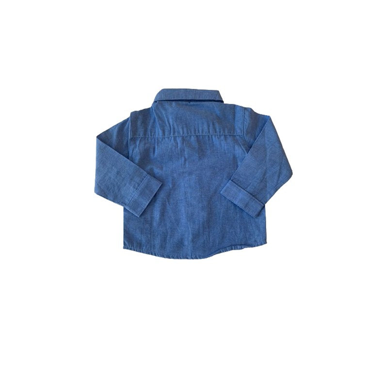 CAMISA INFANTIL MANIA KIDS AZUL CLARO P/ UNICA