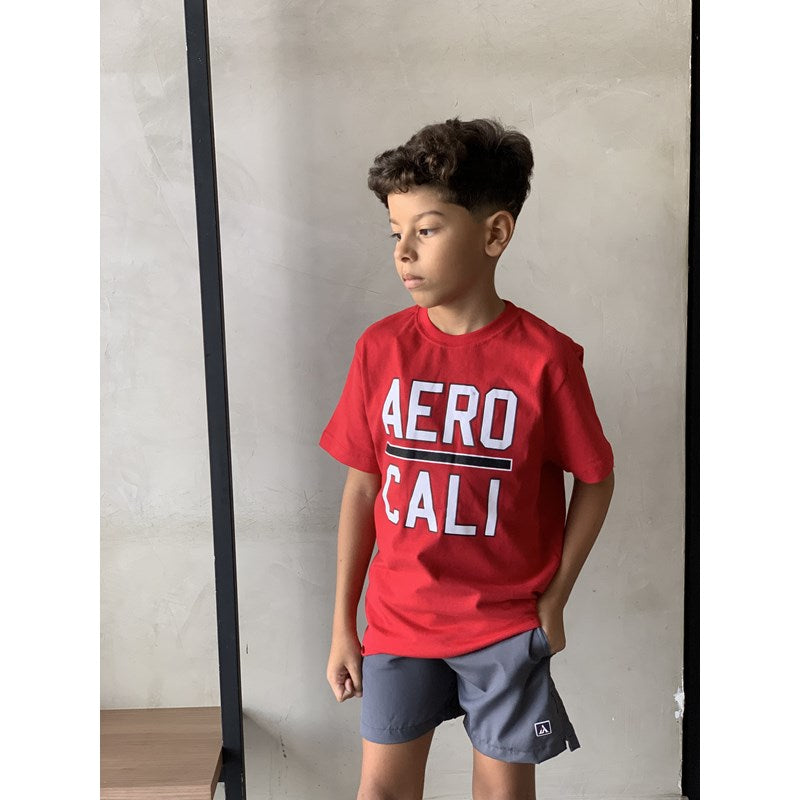 CAMISETA MC MASC TEEN AEROPOSTALE VERMELHO