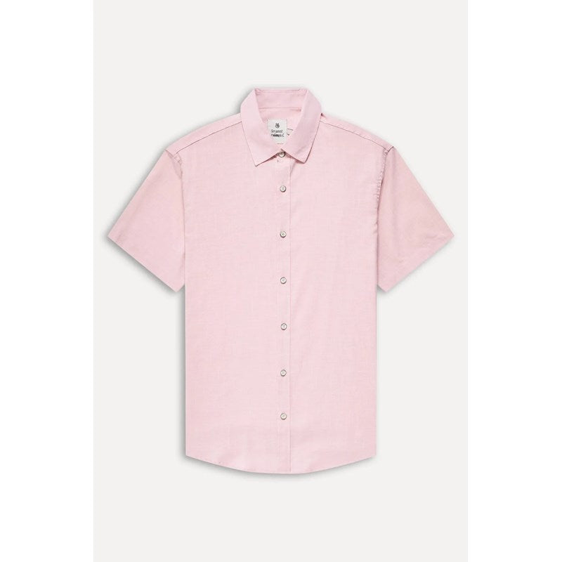 CAMISA MAS MC LINHO SIMPLES ROSA