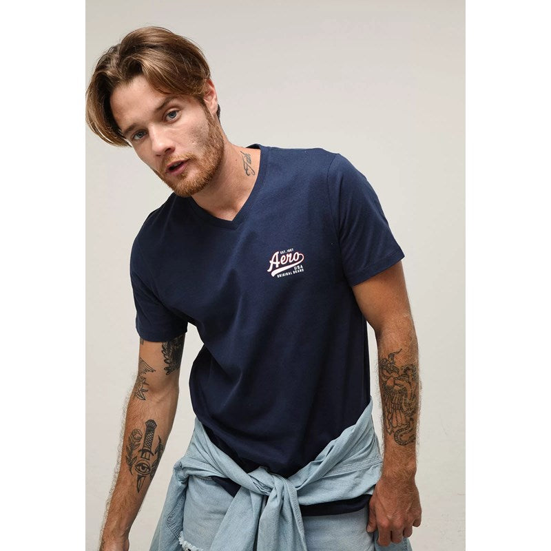 CAMISETA MC MASCULINA AEROPOSTALE AZUL M MARINHO